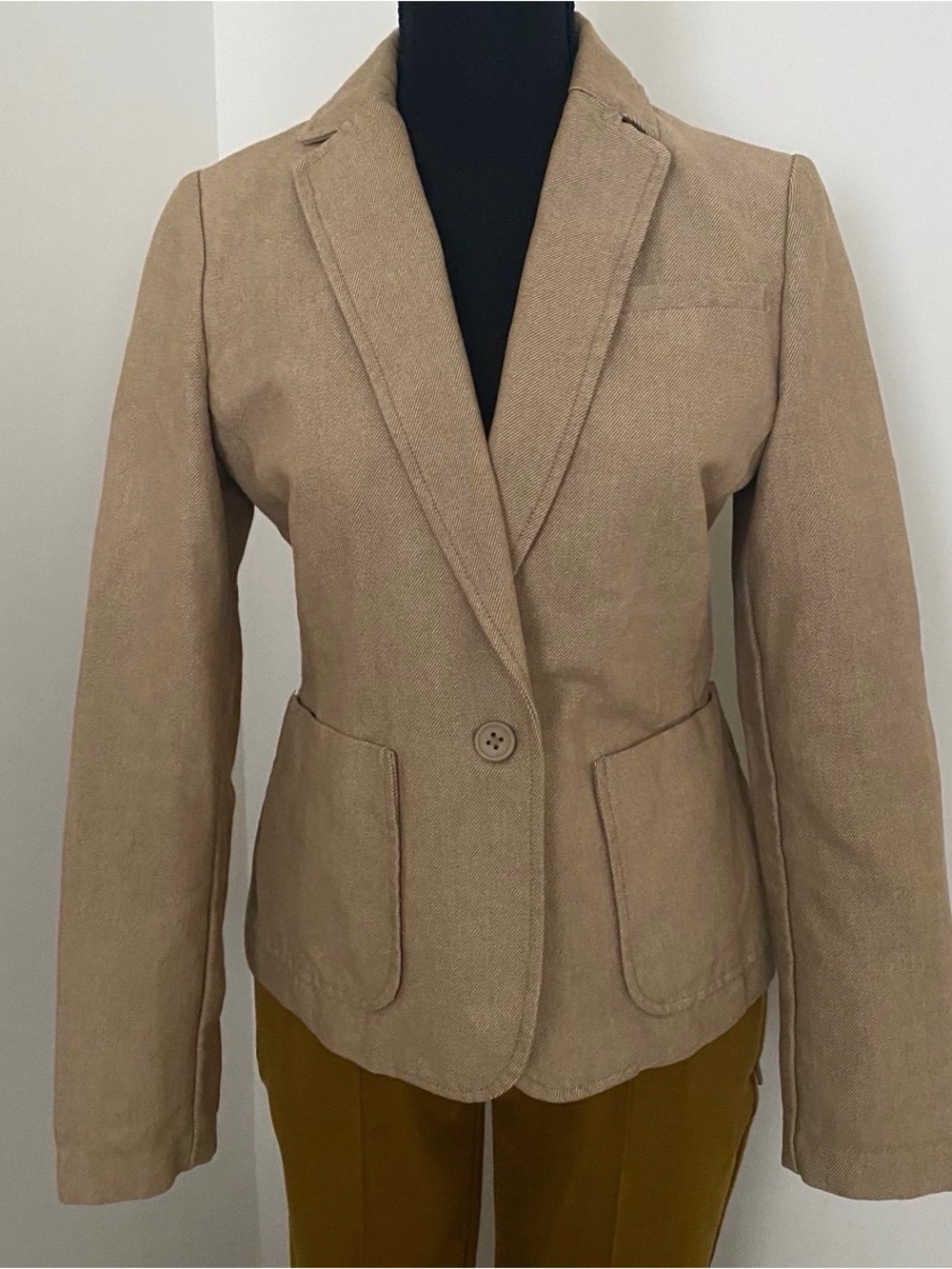 GAP Women's Tan Single-Button Blazersize Small